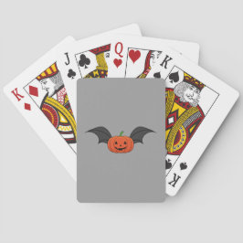 Halloween pompoen vleermuis pokerkaarten