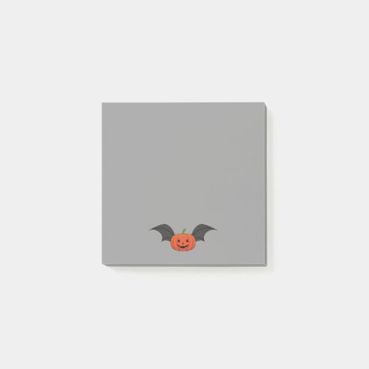 Halloween pompoen vleermuis post-it® notes (Voorkant)