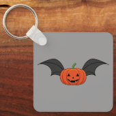 Halloween pompoen vleermuis sleutelhanger (Voorkant)