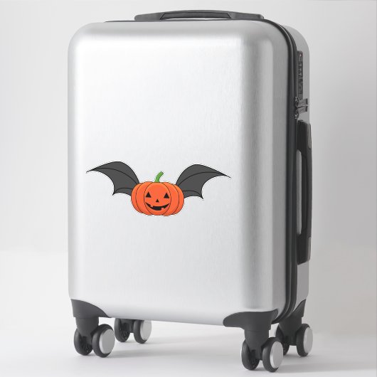 Halloween pompoen vleermuis sticker (Koffer)
