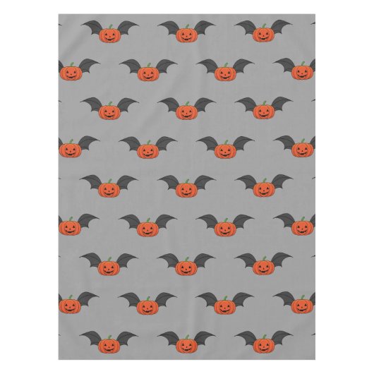 Halloween pompoen vleermuis tafelkleed (Voorkant)