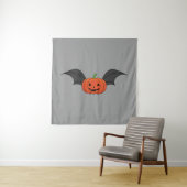 Halloween pompoen vleermuis wandkleed (In situ)