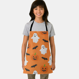 Halloween Pompoen Vleermuizen Spookfeest Kids Schort
