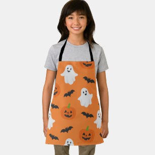 Halloween Pompoen Vleermuizen Spookfeest Kids Schort