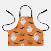 Halloween Pompoen Vleermuizen Spookfeest Kids Schort (Voorkant)