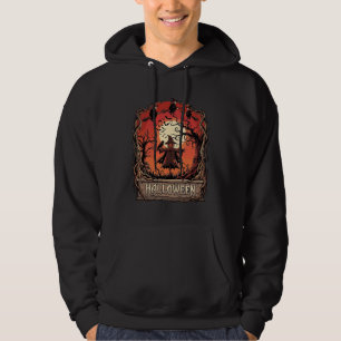 Halloween Pompoen Vogelverschrikker Heksen Volle M Hoodie