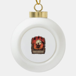 Halloween Pompoen Vogelverschrikker Heksen Volle M Keramische Bal Ornament