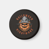 Halloween Pompoen Vogelverschrikker Ontwerp Magneet (Voorkant)