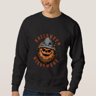 Halloween Pompoen Vogelverschrikker Ontwerp Trui
