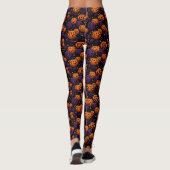 Halloween Pompoen Vrouwen Leggings (Achterkant)