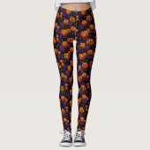 Halloween Pompoen Vrouwen Leggings (Voorkant)