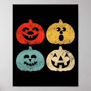 Halloween Pompoen Vrouwen Poster