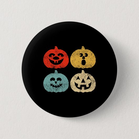 Halloween Pompoen Vrouwen Ronde Button 5,7 Cm (Voorkant)