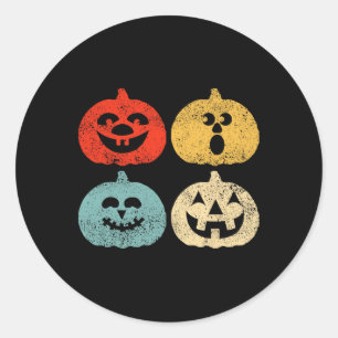  Halloween Pompoen Vrouwen Ronde Sticker