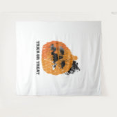 Halloween pompoen wandkleed (Voorkant (horizontaal))