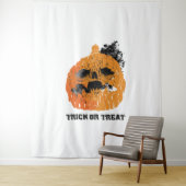 Halloween pompoen wandkleed (In situ)