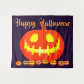 HALLOWEEN POMPOEN WANDKLEED (Voorkant (horizontaal))