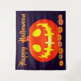 HALLOWEEN POMPOEN WANDKLEED