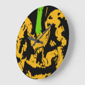 Halloween Pompoen Wandklok (Hoek)