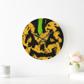 Halloween Pompoen Wandklok (Huis)