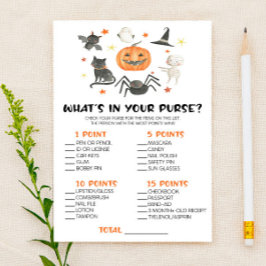 Halloween pompoen Wat is er in Purse Baby shower s Briefpapier