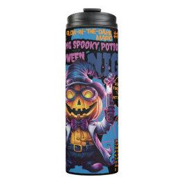 HALLOWEEN POMPOEN WETENSCHAPPER THERMOSBEKER