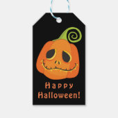 Halloween Pompoen Whimsical Feest Favor Cadeaulabel (Voorkant)