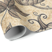  Halloween pompoen wijnpatroon Cadeaupapier (Rol Hoek)