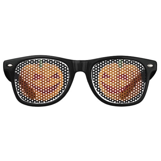 Halloween Pompoen - Zonnebril Party Shades (Voorkant)