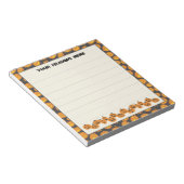 Halloween pompoenen aangepaste notitieblok (Schuin)