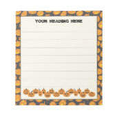 Halloween pompoenen aangepaste notitieblok (Voorkant)