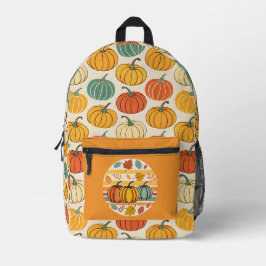 Halloween pompoenen bedrukte rugzak