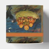 Halloween pompoenen Black Cat Bedankdoosjes (Bovenkant)