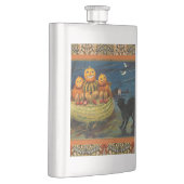  Halloween pompoenen Black Cat Flacon (Rechts)