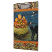 Halloween pompoenen Black Cat Klembord (Links)