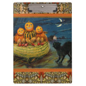  Halloween pompoenen Black Cat Klembord (Voorkant)