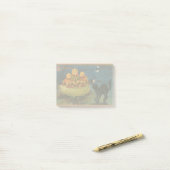  Halloween pompoenen Black Cat Post-it® Notes (Op bureau)