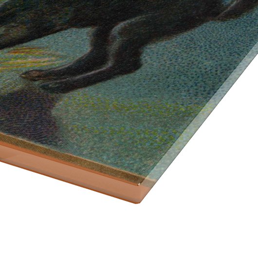  Halloween pompoenen Black Cat Snijplank (Hoek)