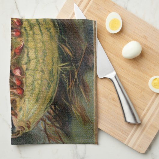  Halloween pompoenen Black Cat Theedoek (Quarter Fold)