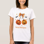 Halloween pompoenen Coquette Esthetische Oranje Bo T-shirt (Voorkant)