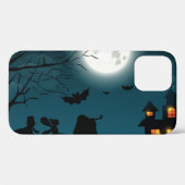 Halloween Pompoenen: Donker Kasteel Blauwe Maan Case-Mate iPhone Case (Achterkant (horizontaal))