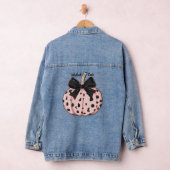 Halloween pompoenen en bogen roze Coquette Denim Jacket (Hangar)