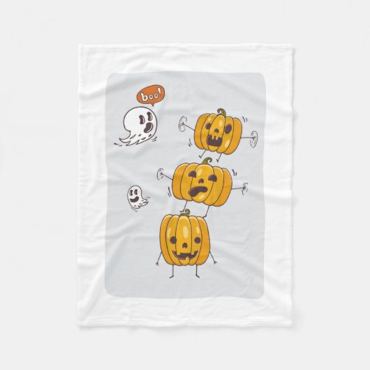 Halloween pompoenen en geesten deken (Voorkant)