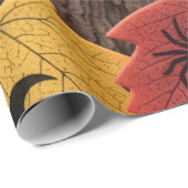 Halloween pompoenen en herfstbladeren wikkelen pap cadeaupapier (Rol Hoek)