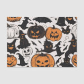 Halloween pompoenen en monsters tissuepapier (Voorkant)