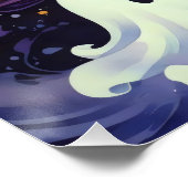 Halloween pompoenen en sterrengeesten perfect poster (Hoek)