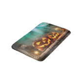 Halloween pompoenen en vleermuizen badmat (Gekanteld)