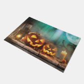 Halloween pompoenen en vleermuizen deurmat (Schuin)