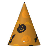 Halloween pompoenen en vleermuizen feesthoedjes (Links)