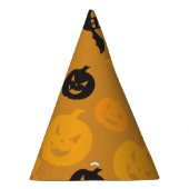 Halloween pompoenen en vleermuizen feesthoedjes (Rechts)